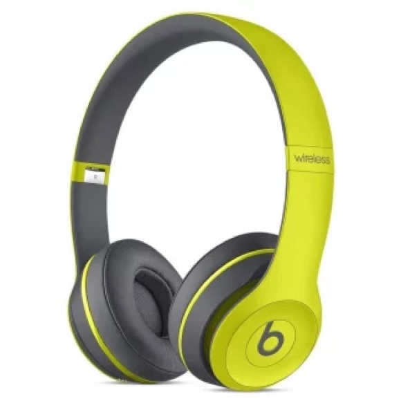 Beats by Dre Solo 2 Wireless Active On-Ear Headphone – Shock Yellow - Picture 1 of 7